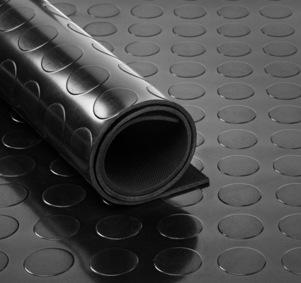 uyoyous Rubber Mat Sold by the Metre Protective Mat 3 mm Rubber Runner  Non-Slip Mat 500 x 100 cm Rubber Mats Diamond Non-Slip Flooring Heavy Duty